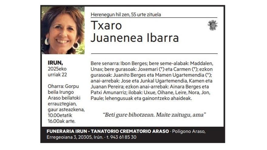Txaro Juanenea Ibarra