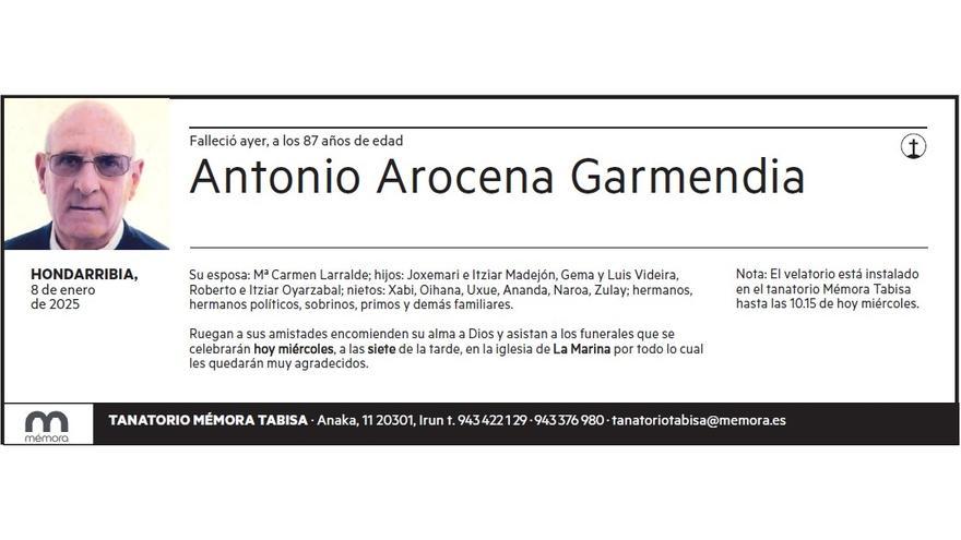 ANTONIO AROCENA GARMENDIA