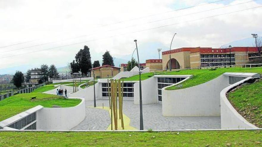 Zona de la segunda ampliación del cementerio de Iurreta, con 200 nichos.