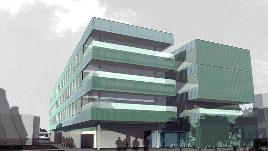 Recreación por ordenador del nuevo edificio de Urgencias del Hospital de Navarra.