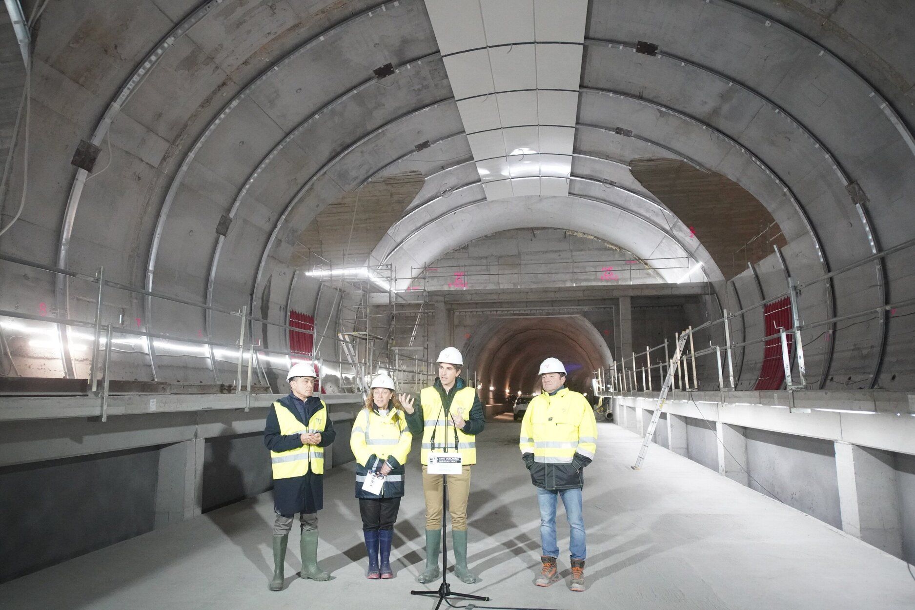 Avance de las obras en la nueva estación Centro-Concha del Topo