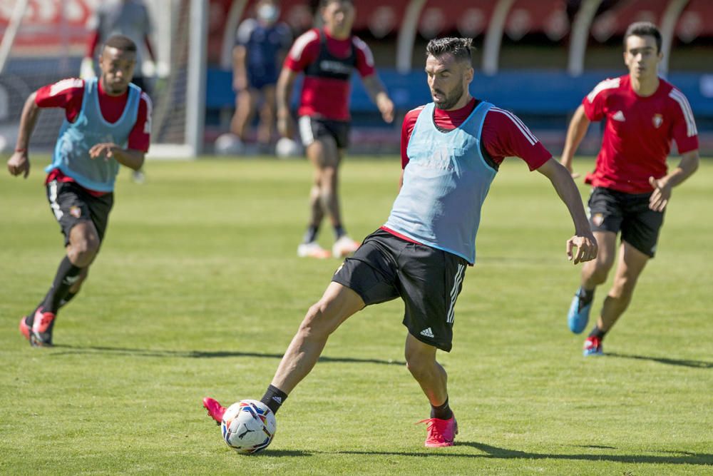 Entrenamiento de Osasuna en Tajonar el 19 agosto d