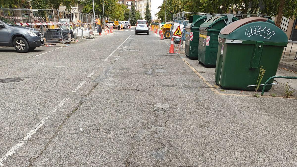 La calle Monasterio de Cilveti, en Pamplona.