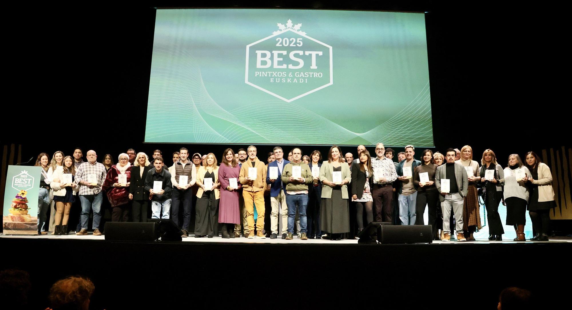 Las mejores barras de pintxos de Euskadi, premiadas en Vitoria
