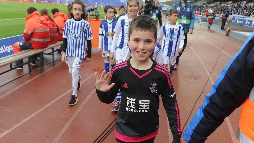 Aitor. La afición txuri-urdin no le olvida