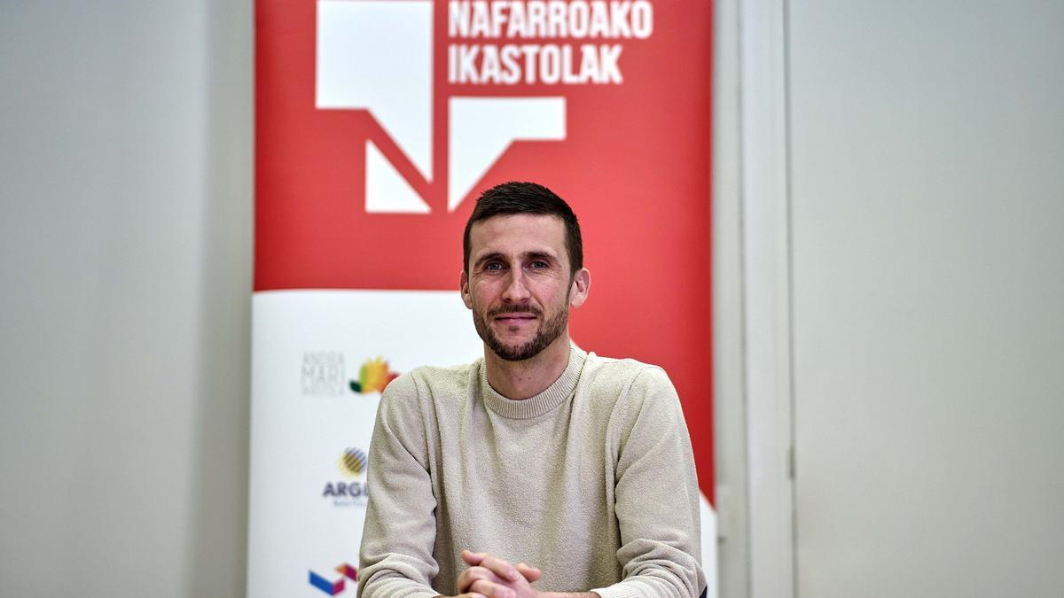 Oier Sanjurjo Maté, nafarroako Ikastolen lehendakaria.