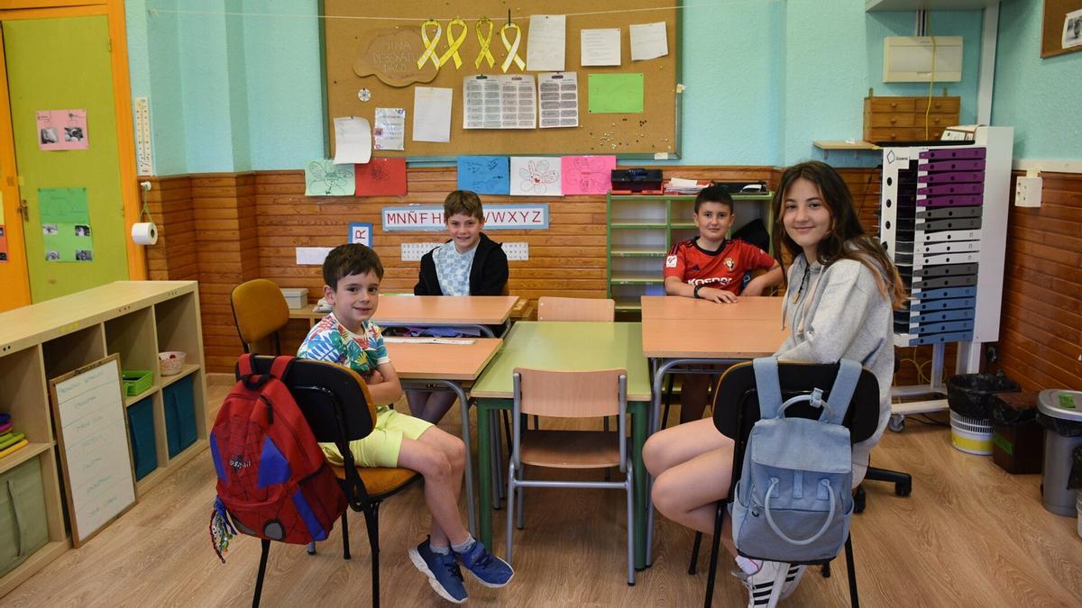 Niños en un aula de una escuela, en imagen.