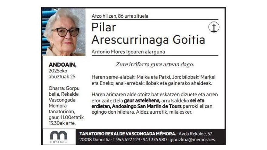 Pilar Arescurrinaga Goitia