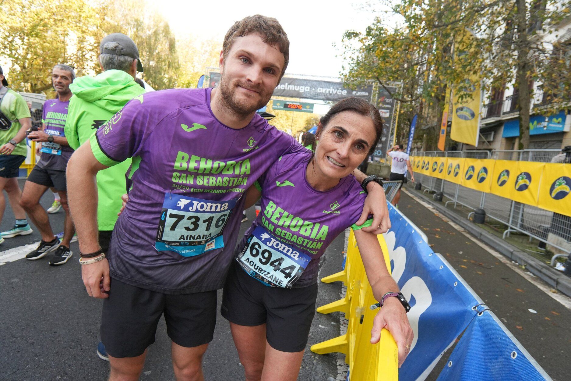 Los últimos metros de la Behobia