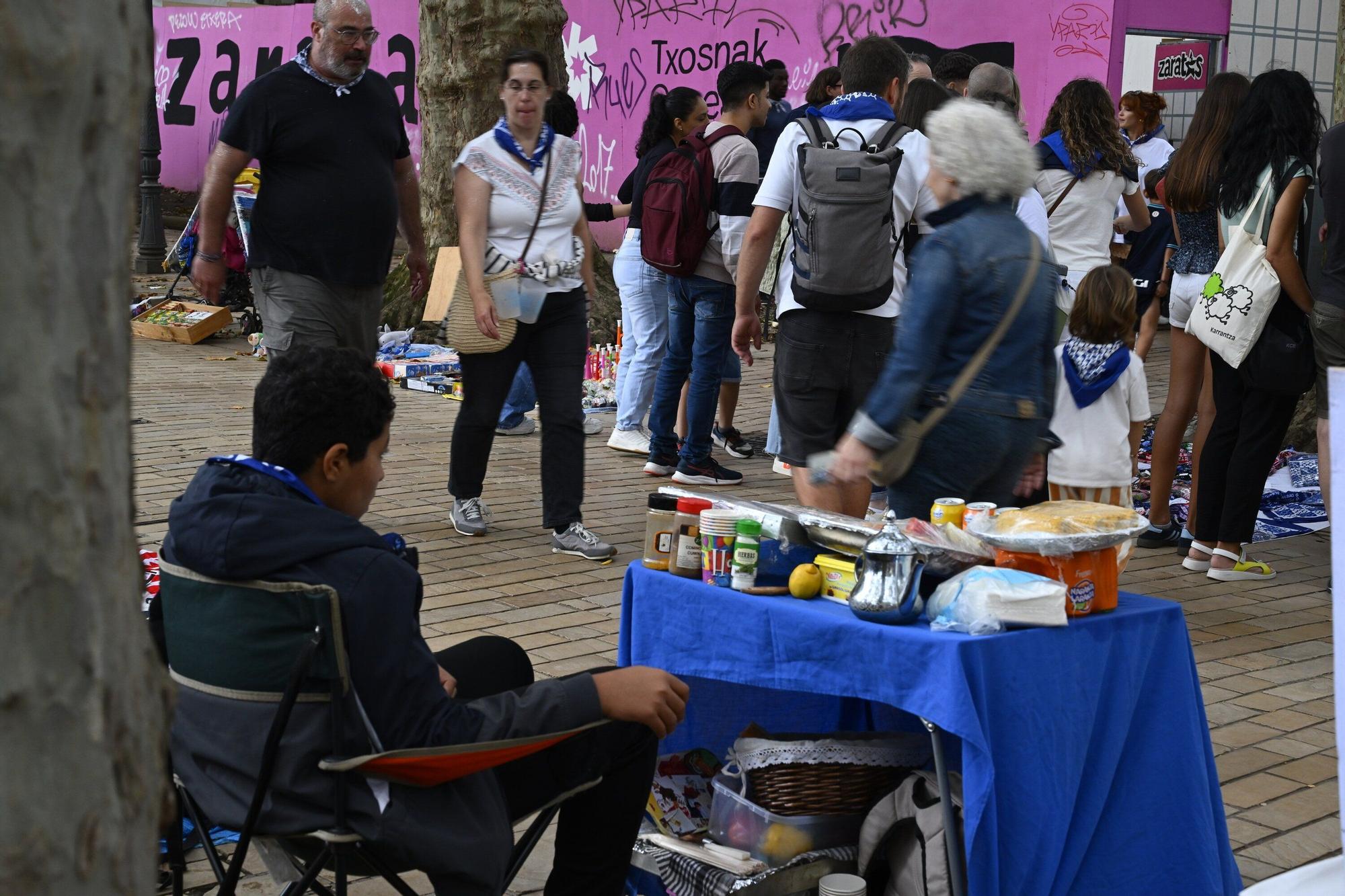 En imágenes: puestos de comida ilegal en Aste Nagusia