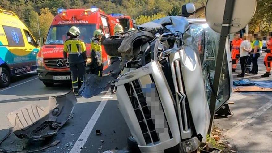 Fallece un hombre de 83 años tras un accidente de tráfico en Lesaka el 18 de octubre