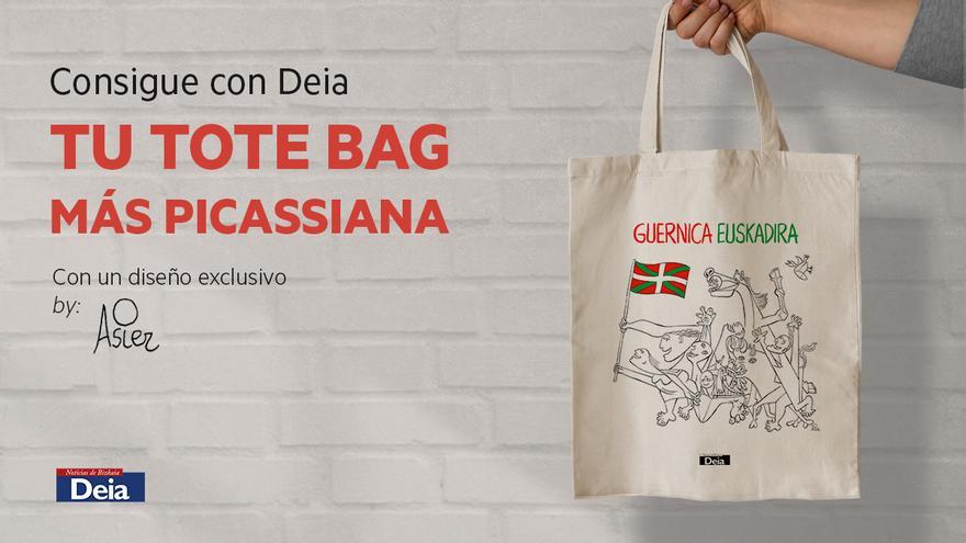 Deia lanza la tote bag “Guernica Euskadira”, un homenaje al universo simbólico del Guernica