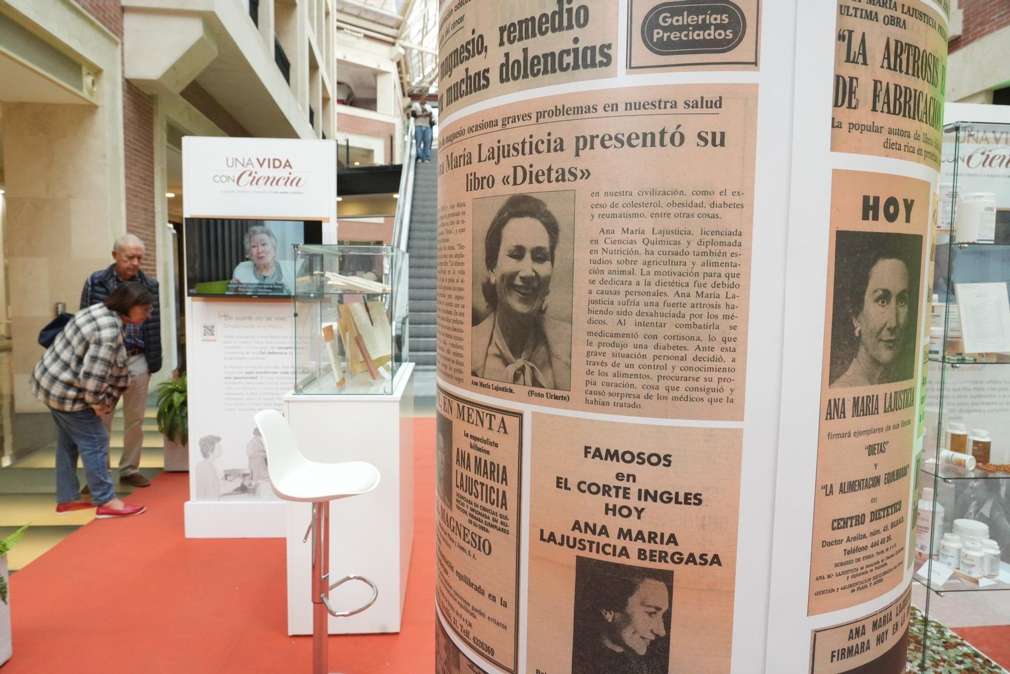 En imágenes: Bilbao recuerda a la pionera Ana María Lajusticia