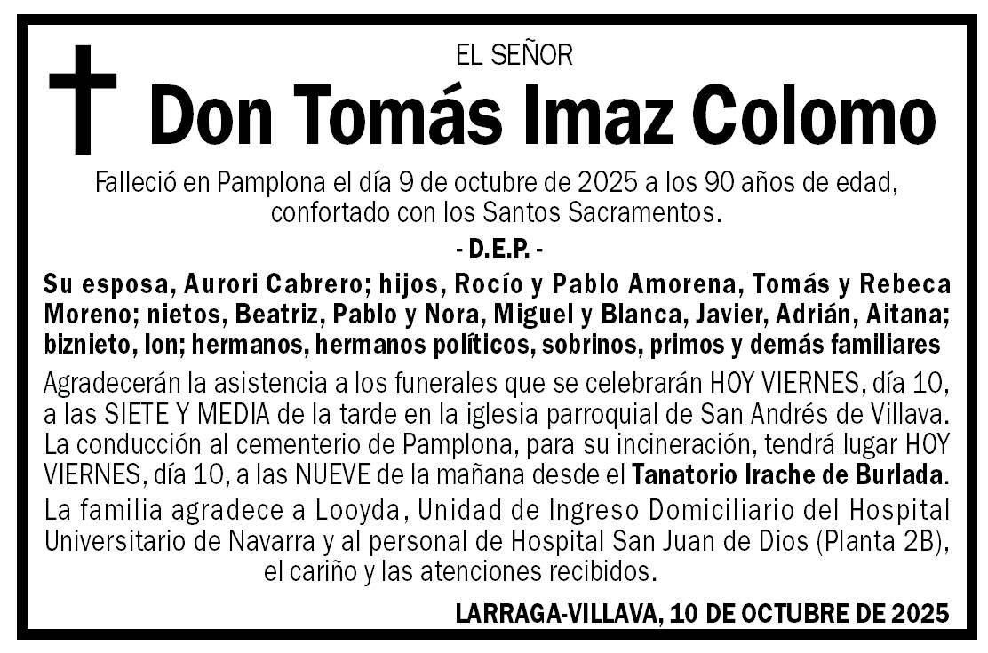 Tomás Imaz Colomo