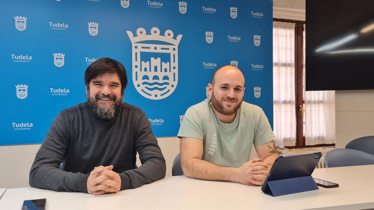 Eneko Larrarte y Alberto Lajusticia, concejales de Contigo Tudela.