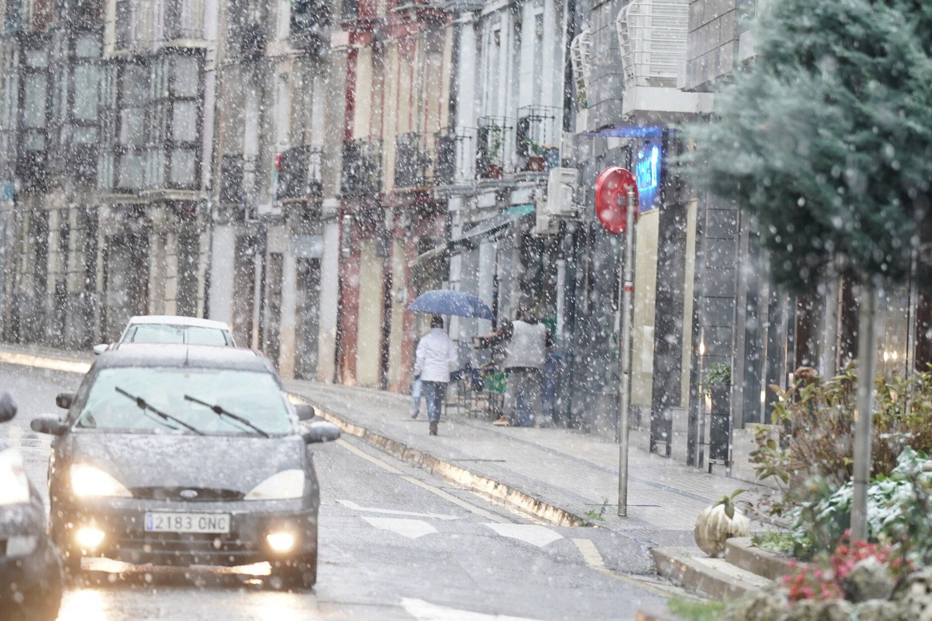 Nieve en Gipuzkoa.