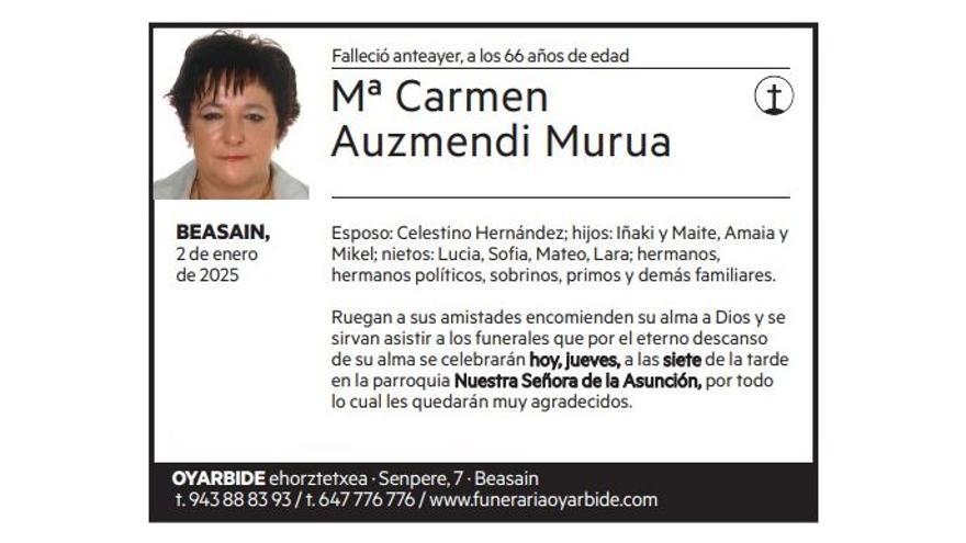 Mª Carmen Auzmendi Murua