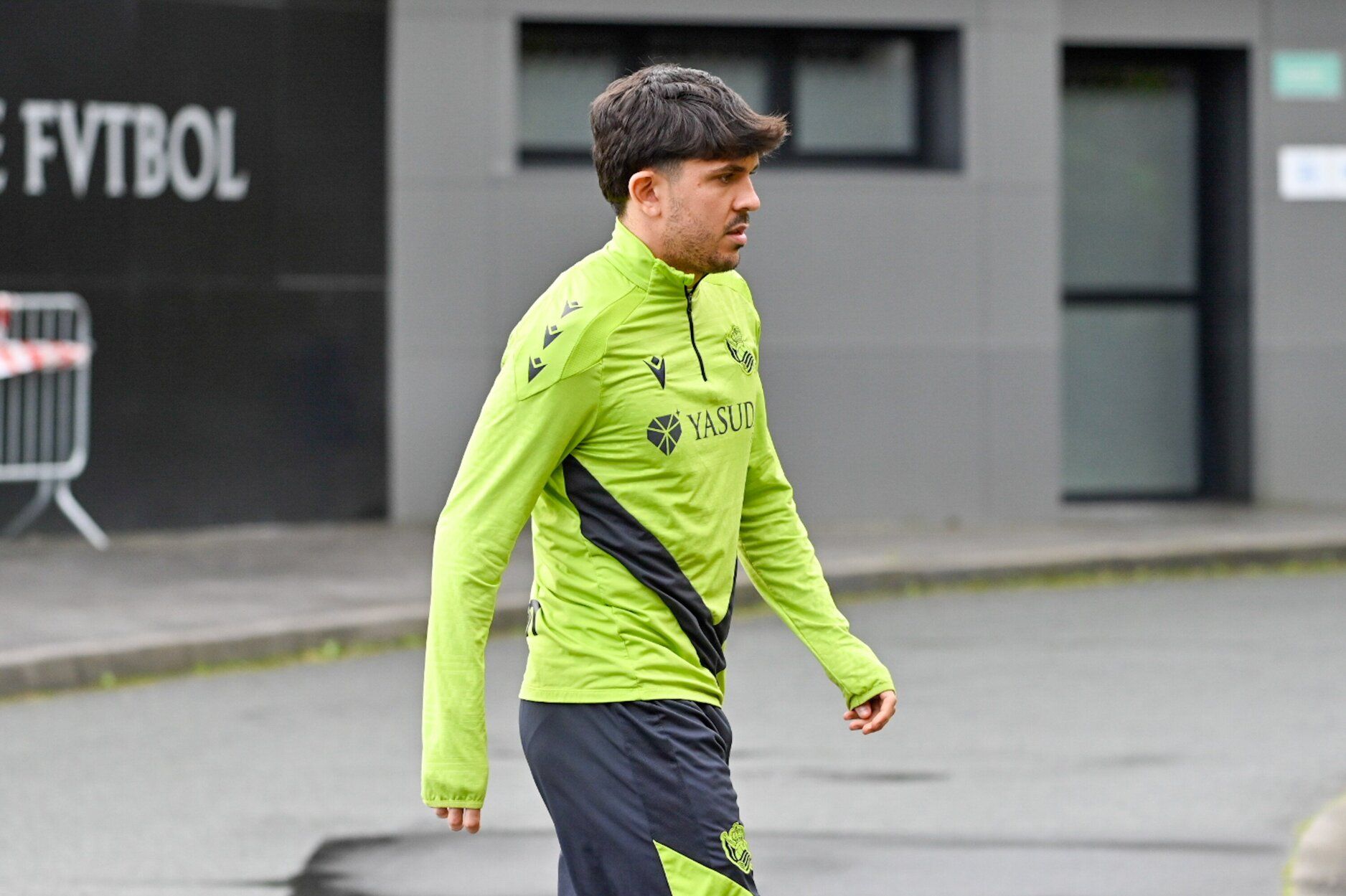 Entrenamiento antes de la semifinal en la Real y el Madrid