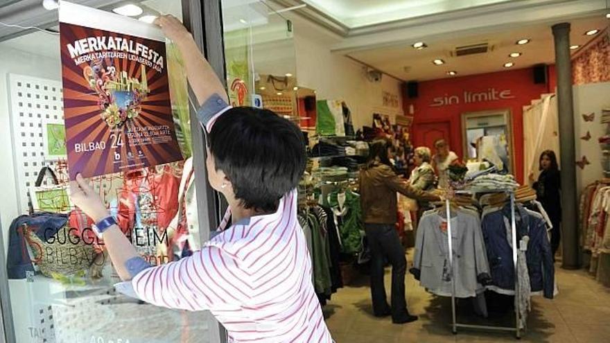 La primavera se  va de compras por  los barrios de Bilbao