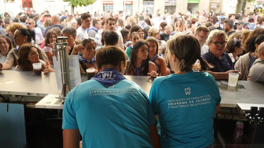 En imágenes: turno solidario por Aitana en Pinpilinpauxa por Aste Nagusia