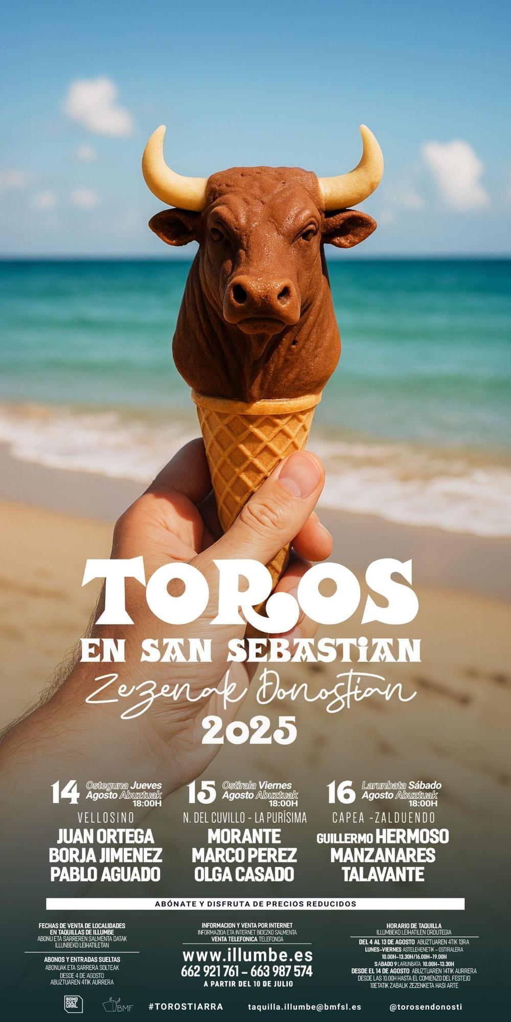 Cartel de la feria taurina de Donostia