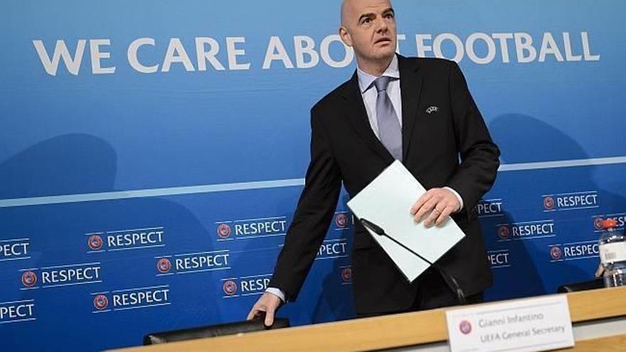 Gianni Infantino, candidato a la presidencia de la FIFA