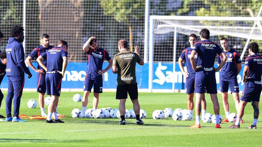 Primer entrenamiento de Jagoba Arrasate tras su vuelta a Osasuna