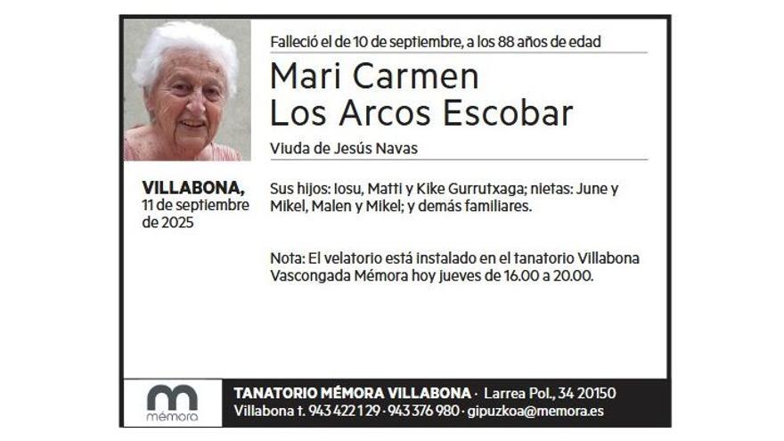 MARI CARMEN LOS ARCOS ESCOBAR