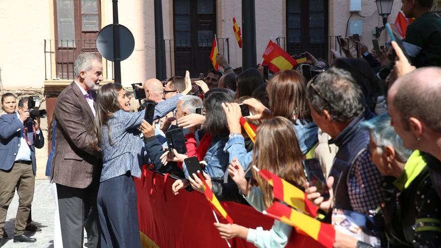 Los Reyes y la Princesa Leonor visitan Tudela con una cálida acogida de la ciudadanía