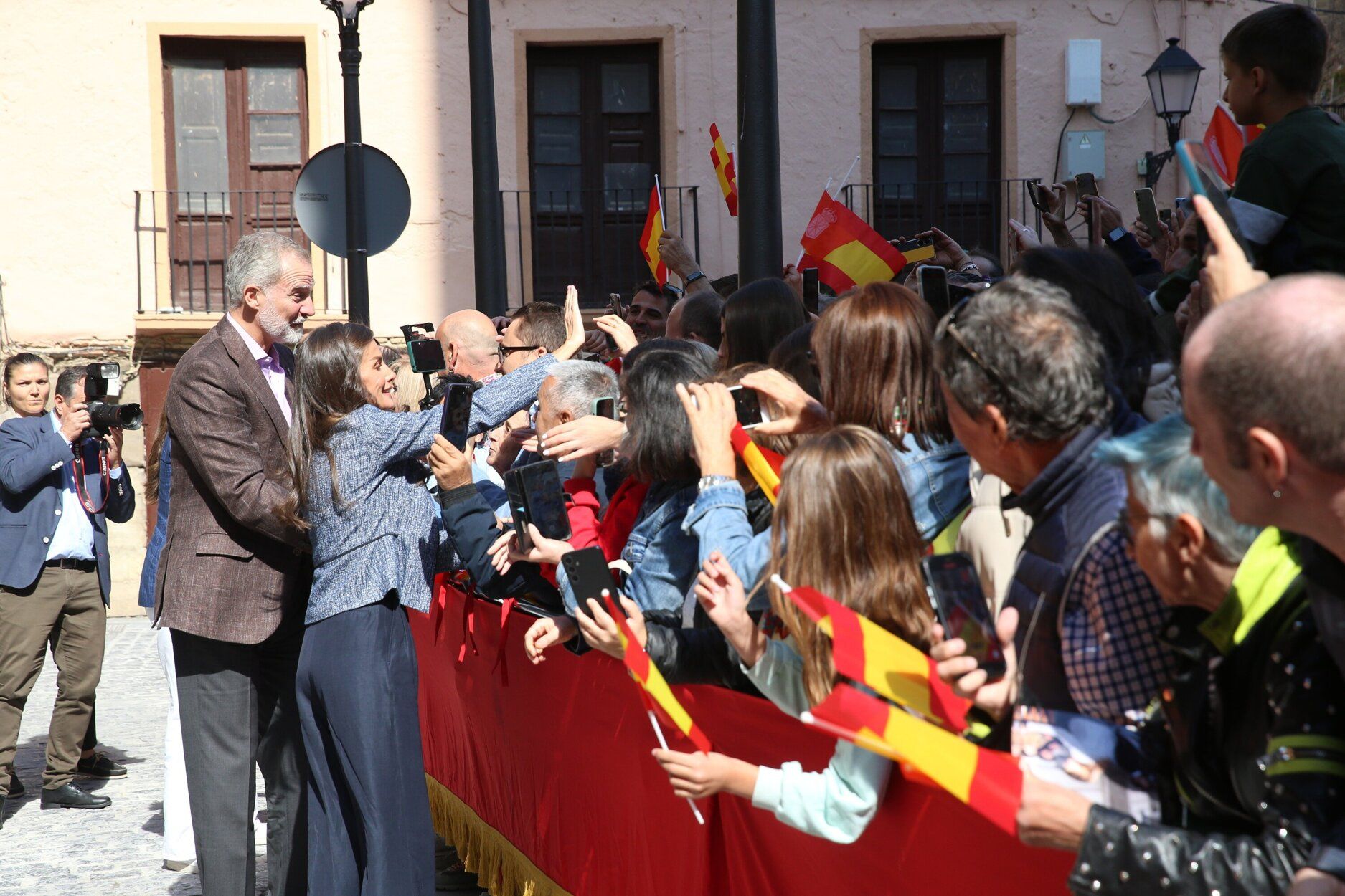 Fotos de la visita de los Reyes a Olite