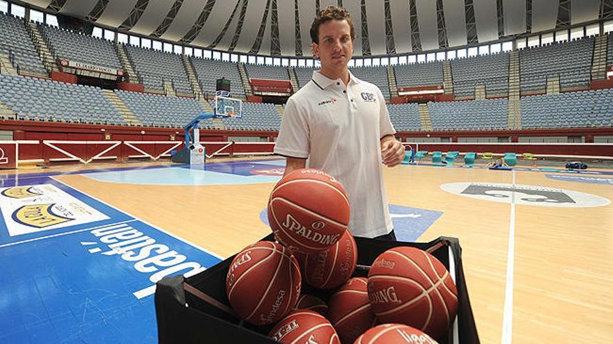Anthony Winchester posa en Illumbe antes de un entrenamiento.