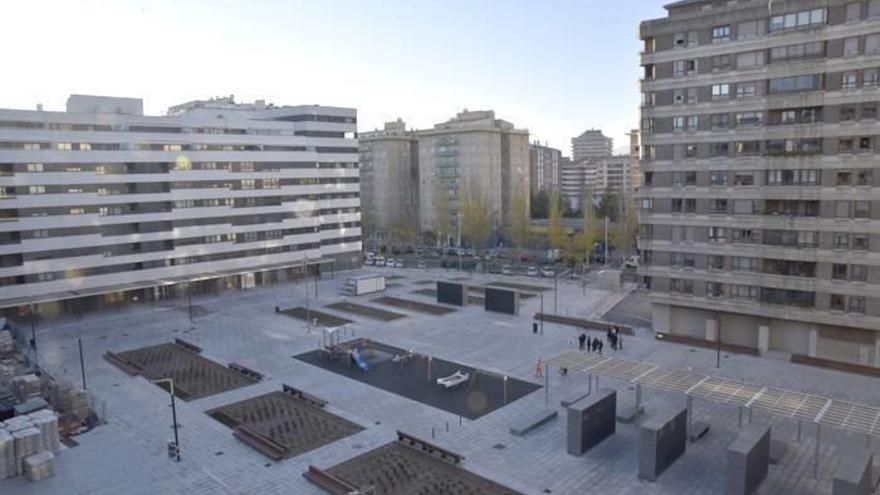 Vista aérea de la urbanización completa de Iturrama Nuevo.
