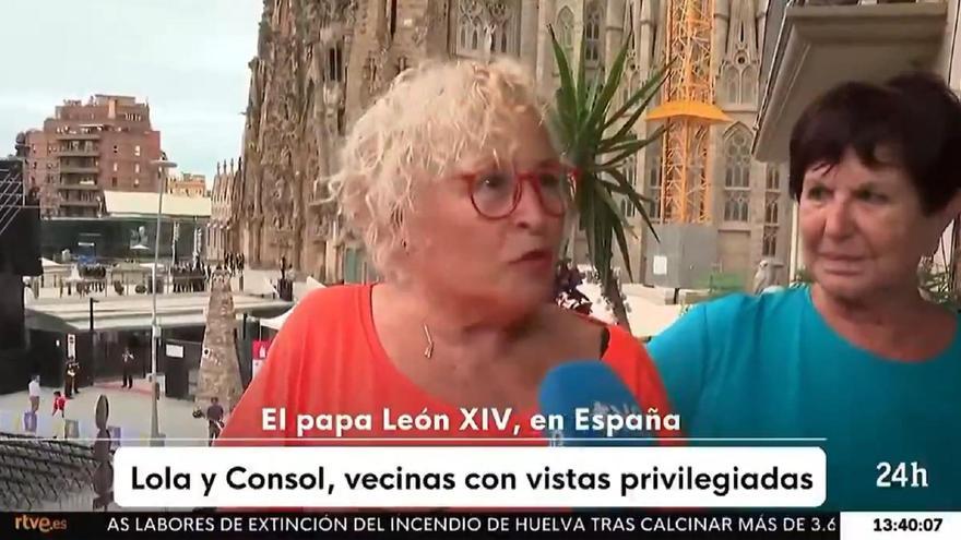 El comentario de una mujer durante la visita del papa a Barcelona que arrasa en redes: “No soy creyente... ¡Uy, una mariposa!”