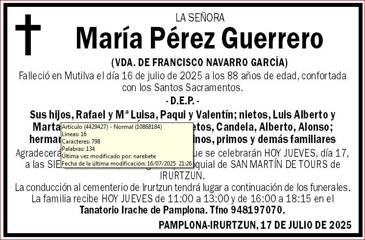 María Pérez Guerrero