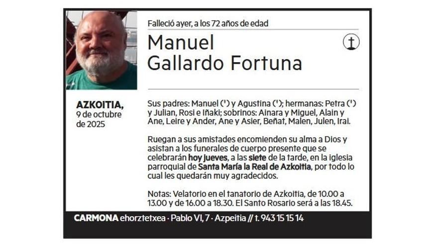 MANUEL GALLARDO FORTUNA