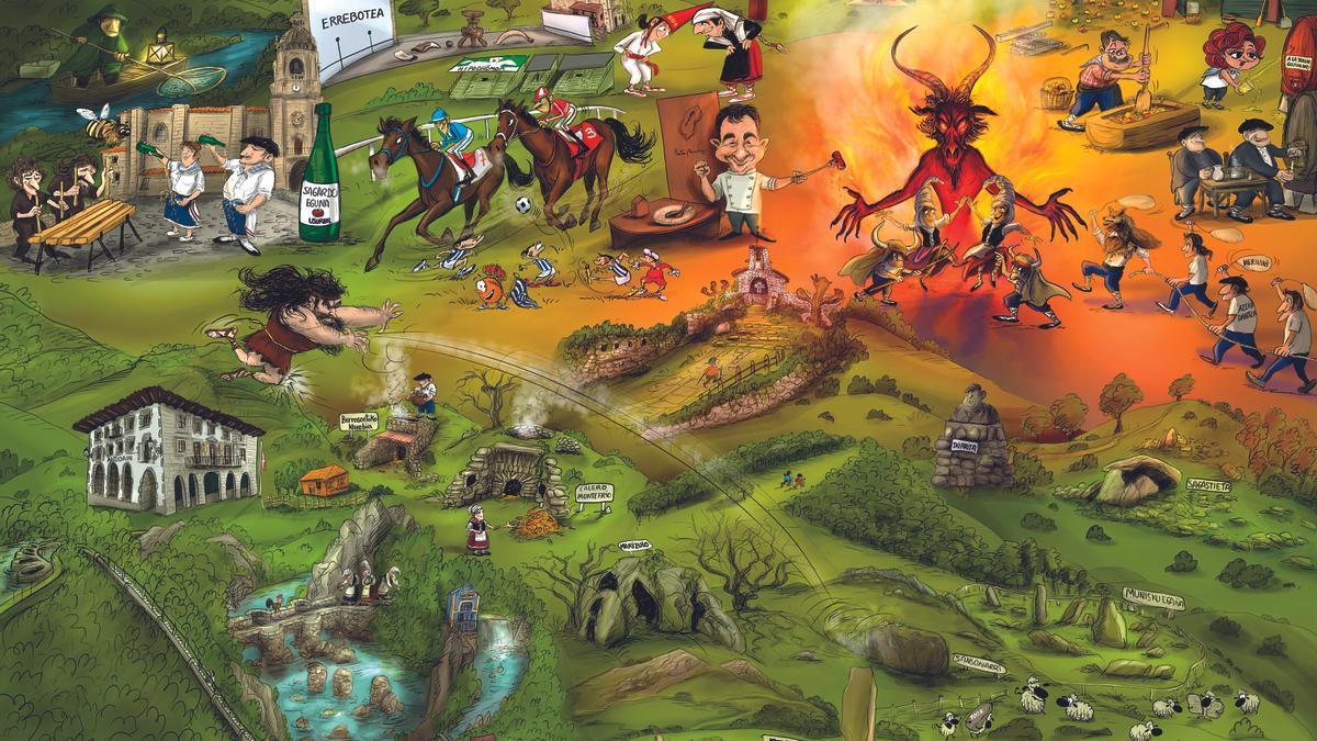 Como cada año, NOTICIAS DE GIPUZKOA ofrece a sus lectores un bonito calendario ilustrado por el dibujante Argote, que se podrá conseguir el próximo 21 de diciembre, gratis con el periódico.