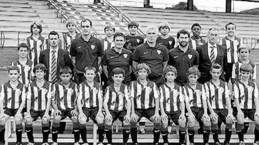 Imagen de los integrantes del Alevín D del Athletic.