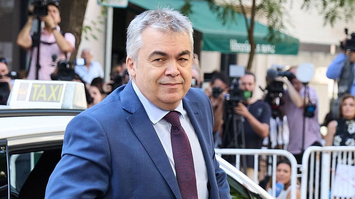 Santos Cerdán, el pasado 30 de junio, día en que compareció en el Tribunal Supremo y en el que acabaría ingresando en prisión.