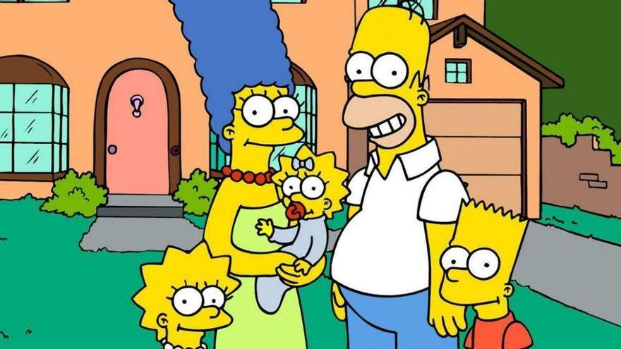 La mítica familia de la serie &#039;Los Simpson&#039;.