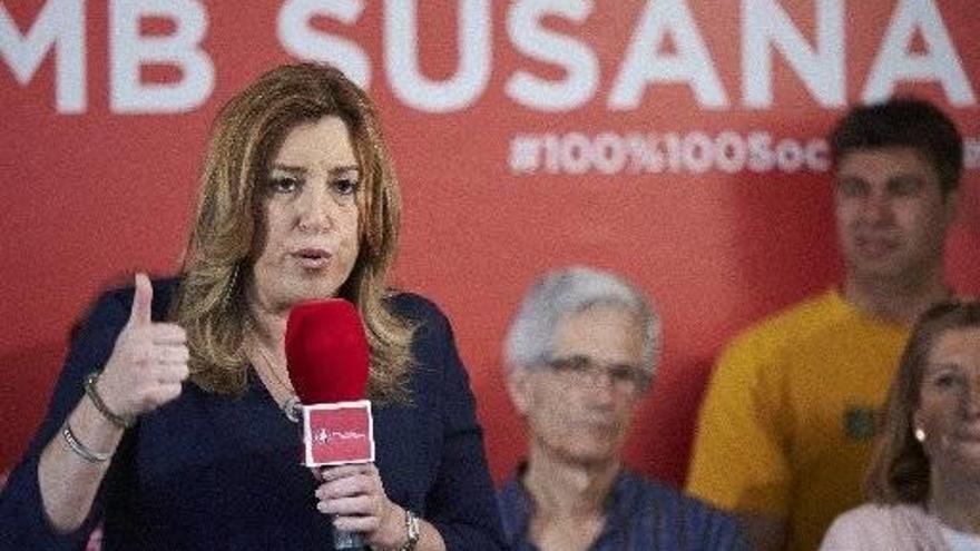 Díaz se trasladó ayer a Catalunya para contrarrestar el apoyo que tiene Sánchez en esta comunidad.
