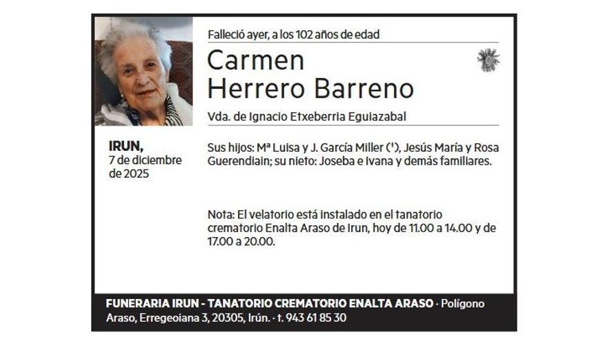 CARMEN HERRERO BARRENO