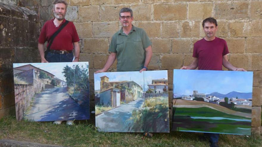 Los  ganadores de la séptima edición, con José Ignacio Amilivia en el centro flanqueado por Jesús Mari Sáez de Vicuña y Félix Flamarique.