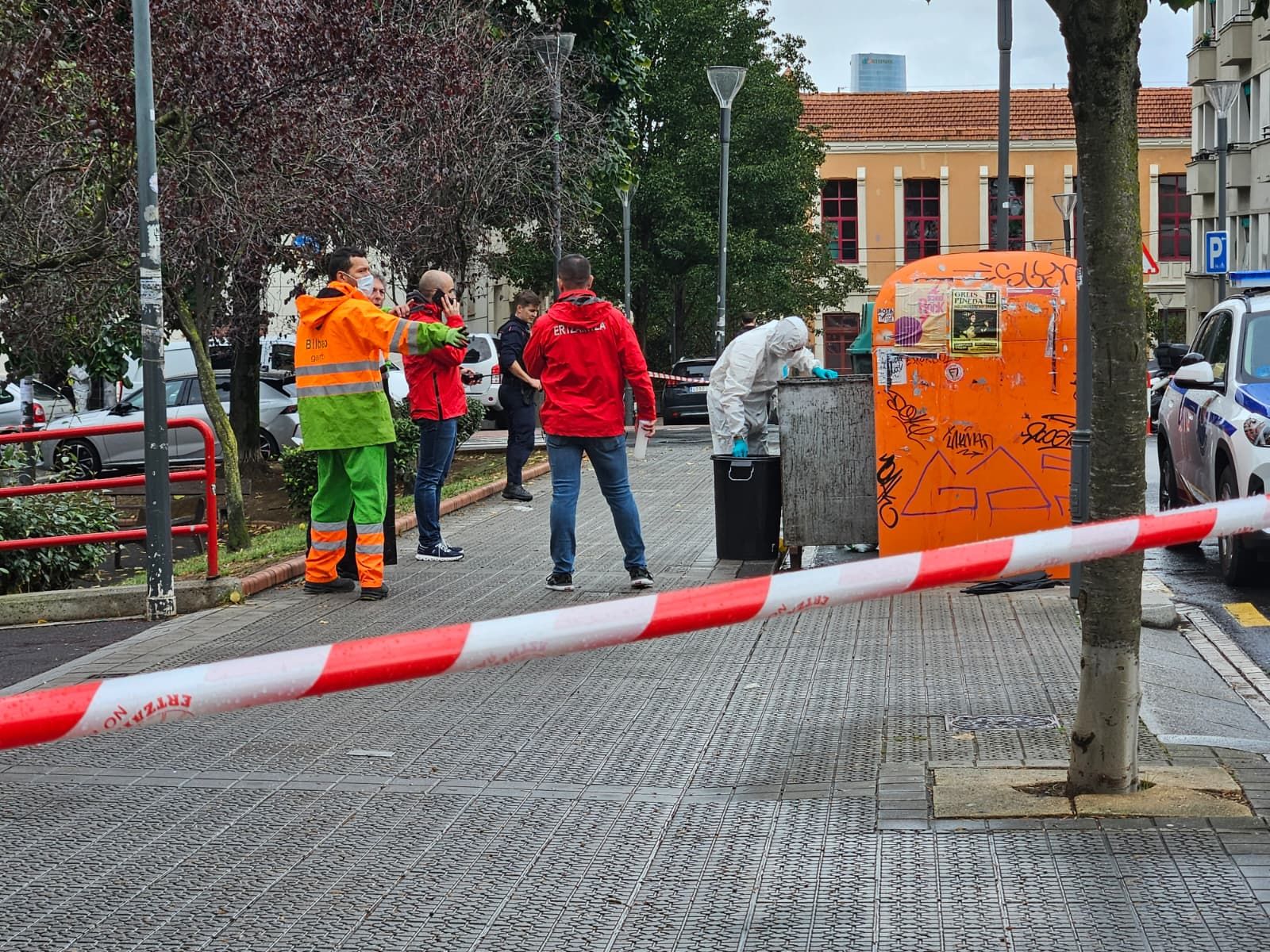 En imágenes: Matan a una persona con arma blanca en Bilbao