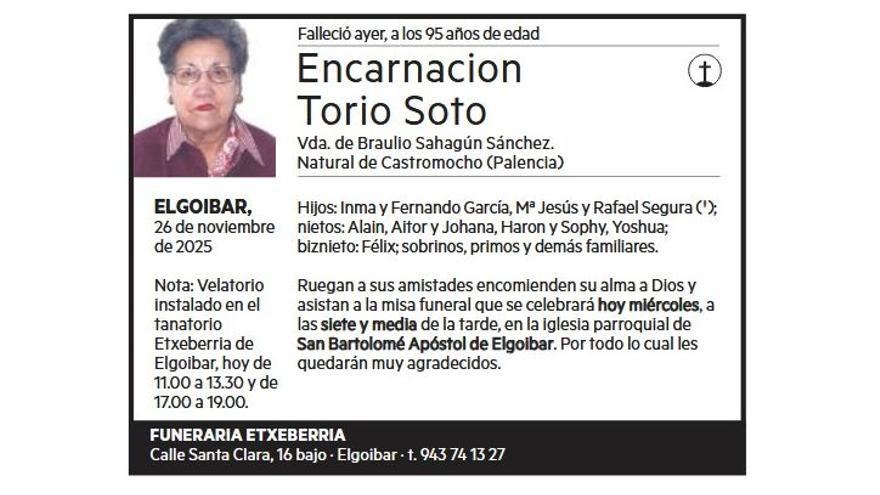 ENCARNACION TORIO SOTO