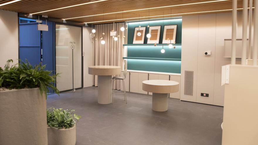 La Oficina de Turismo de Pamplona reabrirá en mayo con un diseño inspirado en la pelota vasca