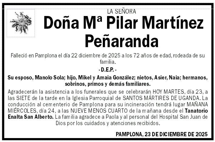 Mª Pilar Martínez Peñaranda