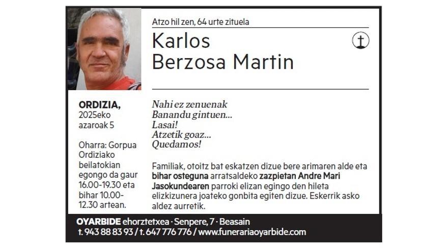 KARLOS BERZOSA MARTIN