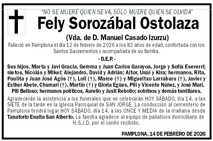 Fely Sorozábal Ostolaza