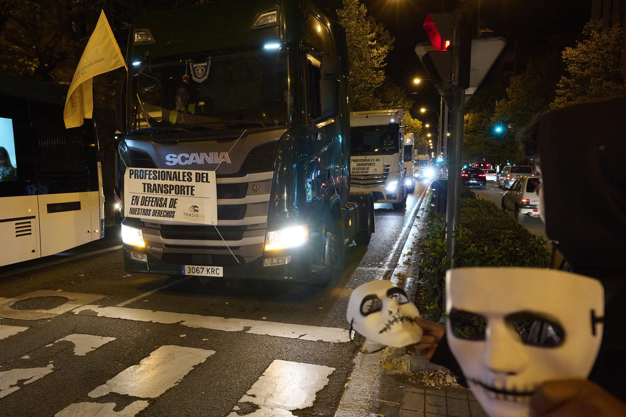 Una camionada irrumpe las calles de Pamplona