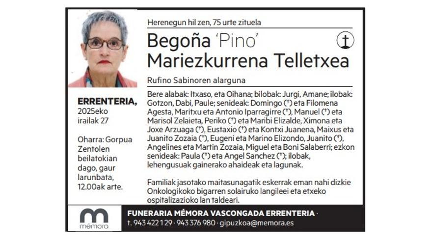 Begoña Mariezkurrena Telletxea